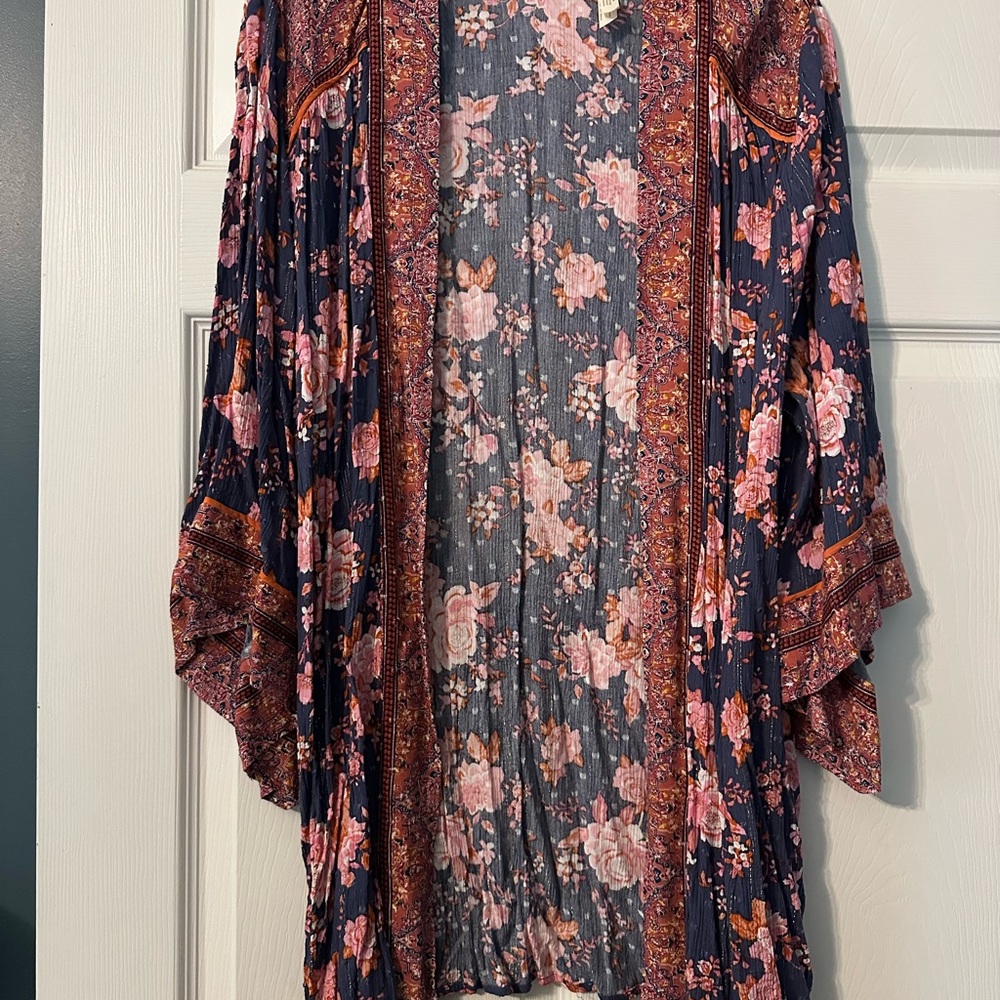 VGUC Matilda Jane Floral Kimono Cardigan - Picture 2 of 3